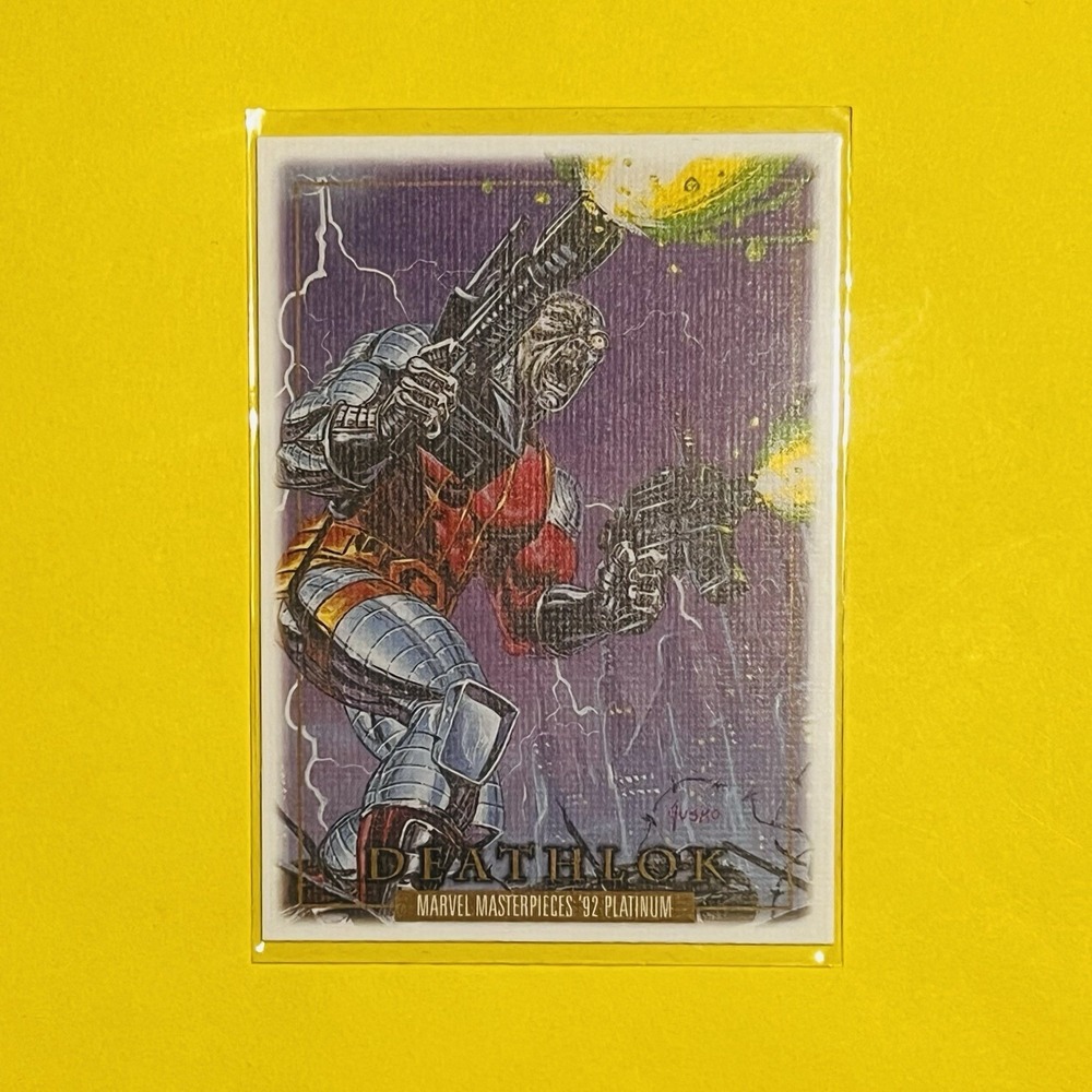 2024 Upper Deck Marvel Masterpieces '92 Platinum‎ Deathlok Canvas #28 Card